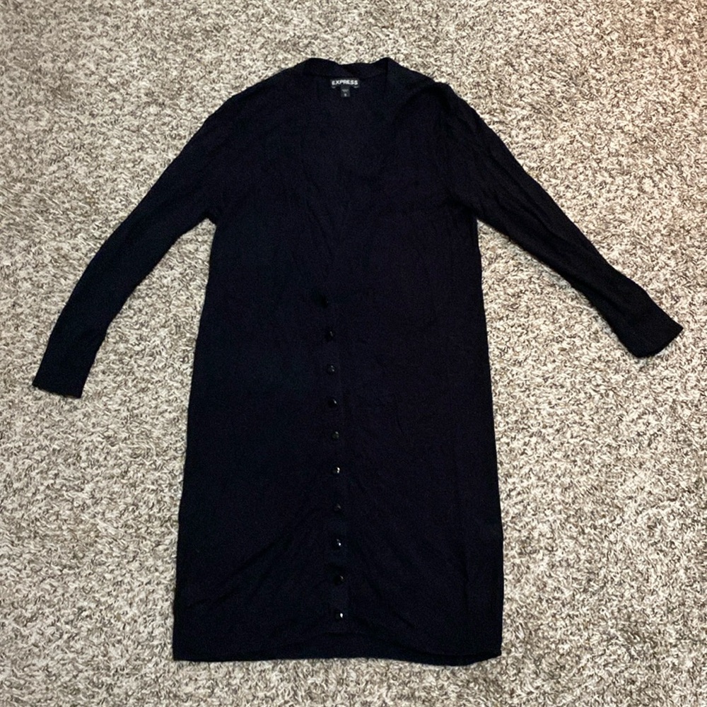 Black Long Cardigan